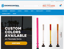 Tablet Screenshot of crowdcontrolstore.com